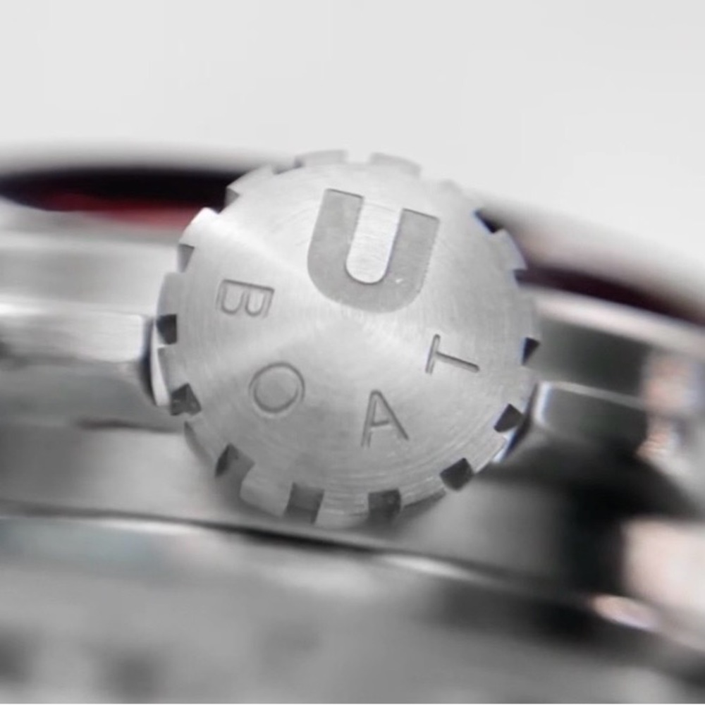 U-Boat Darkmoon Watch Red Glass 44mm Silver/ Black - Picture 5 of 8